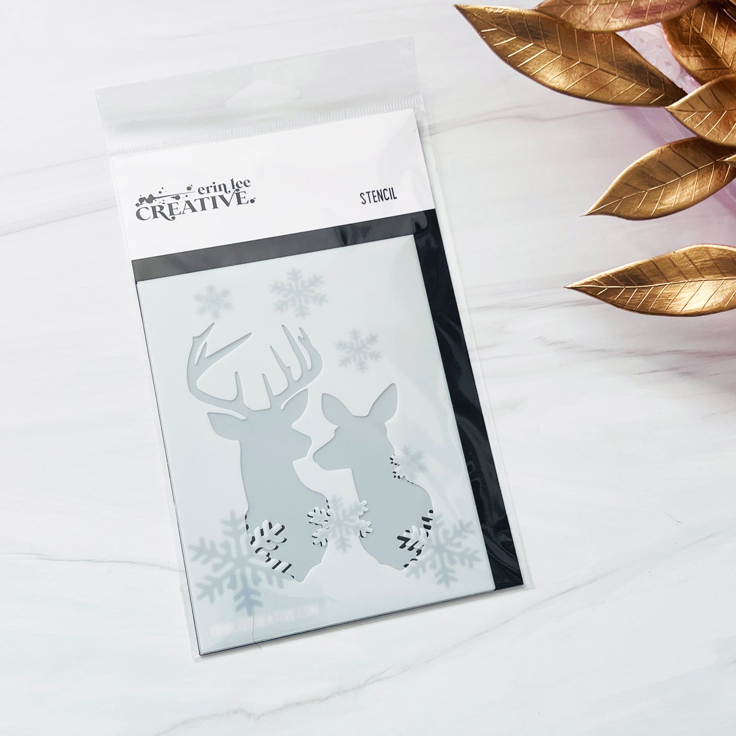 Snowy Deer Stencil Set