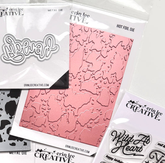 Cow Print Hot Foil Plate