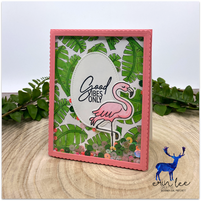 Good Vibes Only Tropical Birds Card by Ceal + Bright Side Winner!