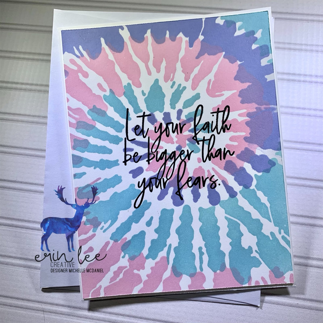 Tie Dye Card With A Sneak Peek by Michelle