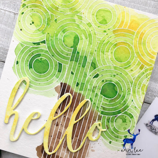 Retro Swirls Card By Jen