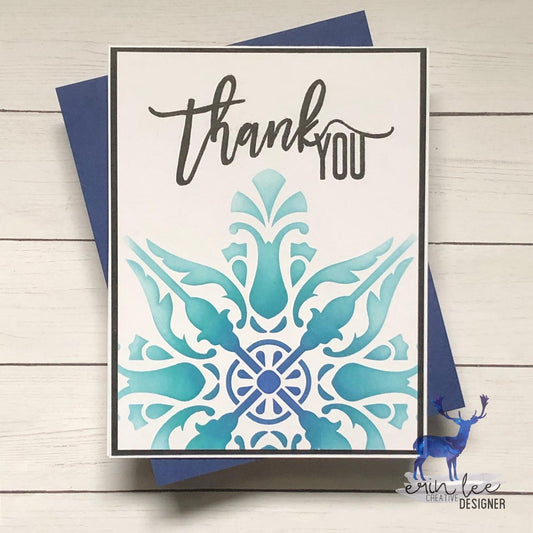 Stained Glass Thank You Card