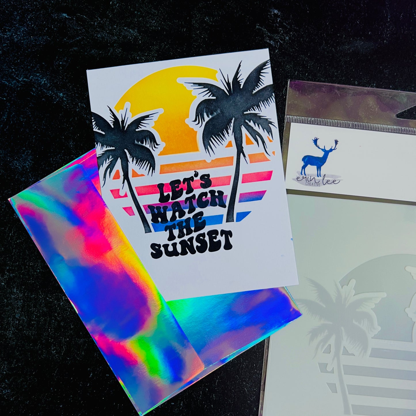 Sunset Palms Layering Stencil Set