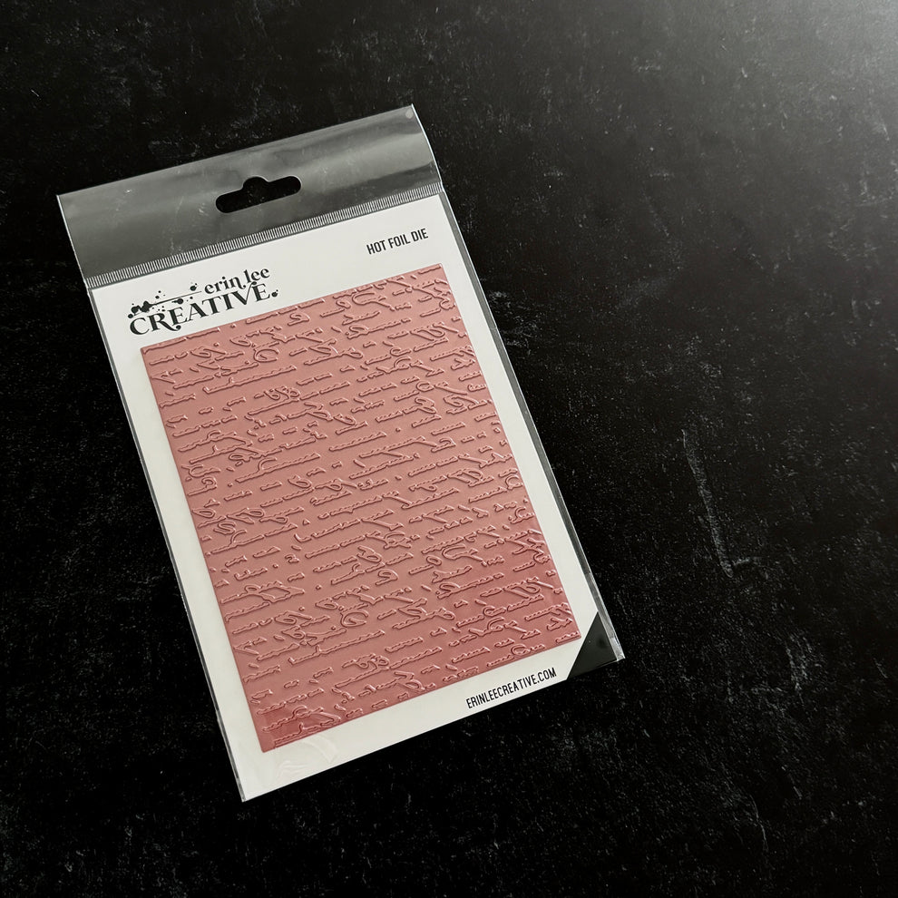 Handwriting Hot Foil Plate Handwriting Hot Foil Plate