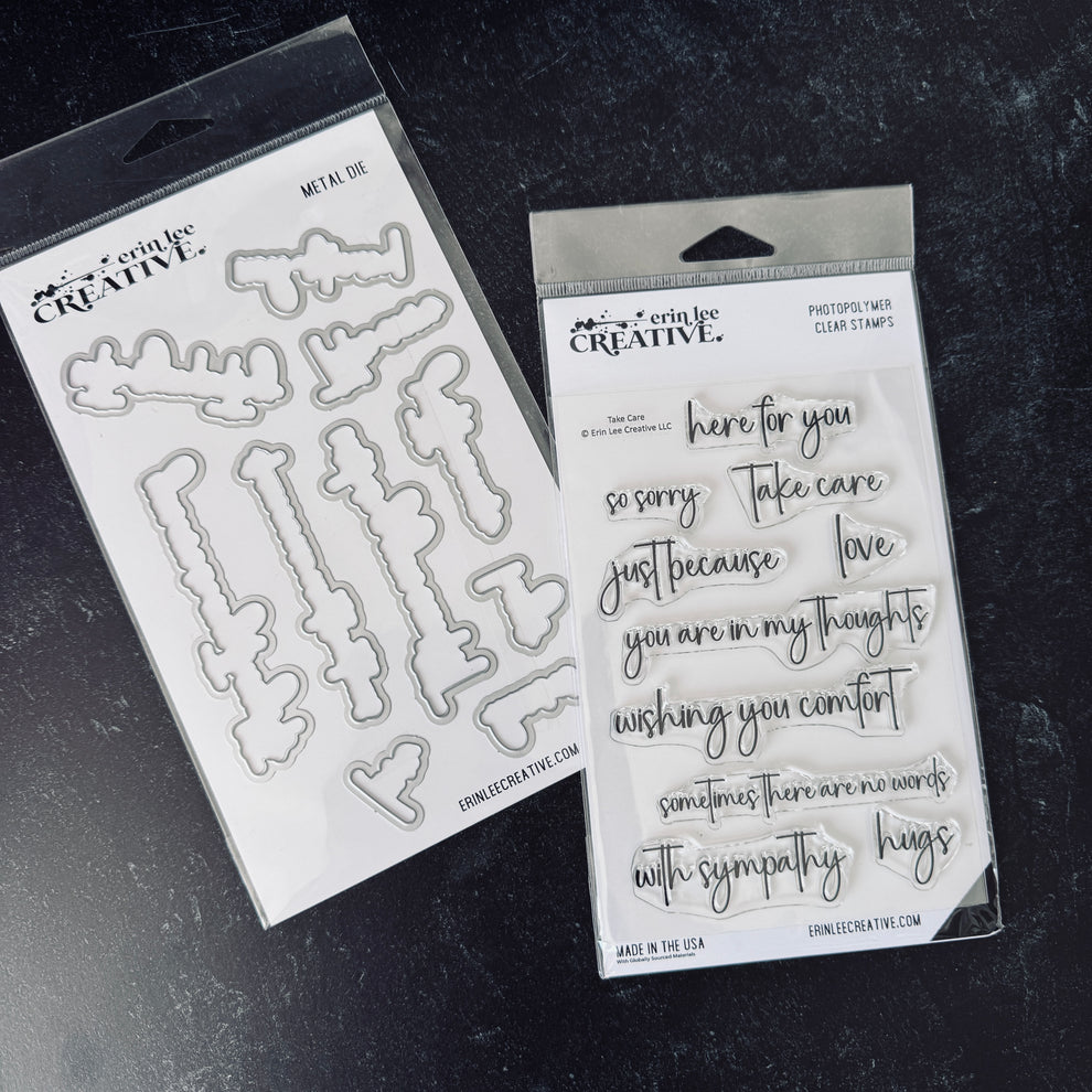 Take Care Stamp Set + Coordinating Dies Take Care Stamp Set + Coordinating Dies
