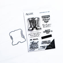 Load image into Gallery viewer, Honor &amp; Sacrifice Stamp Set &amp; Coordinating Die
