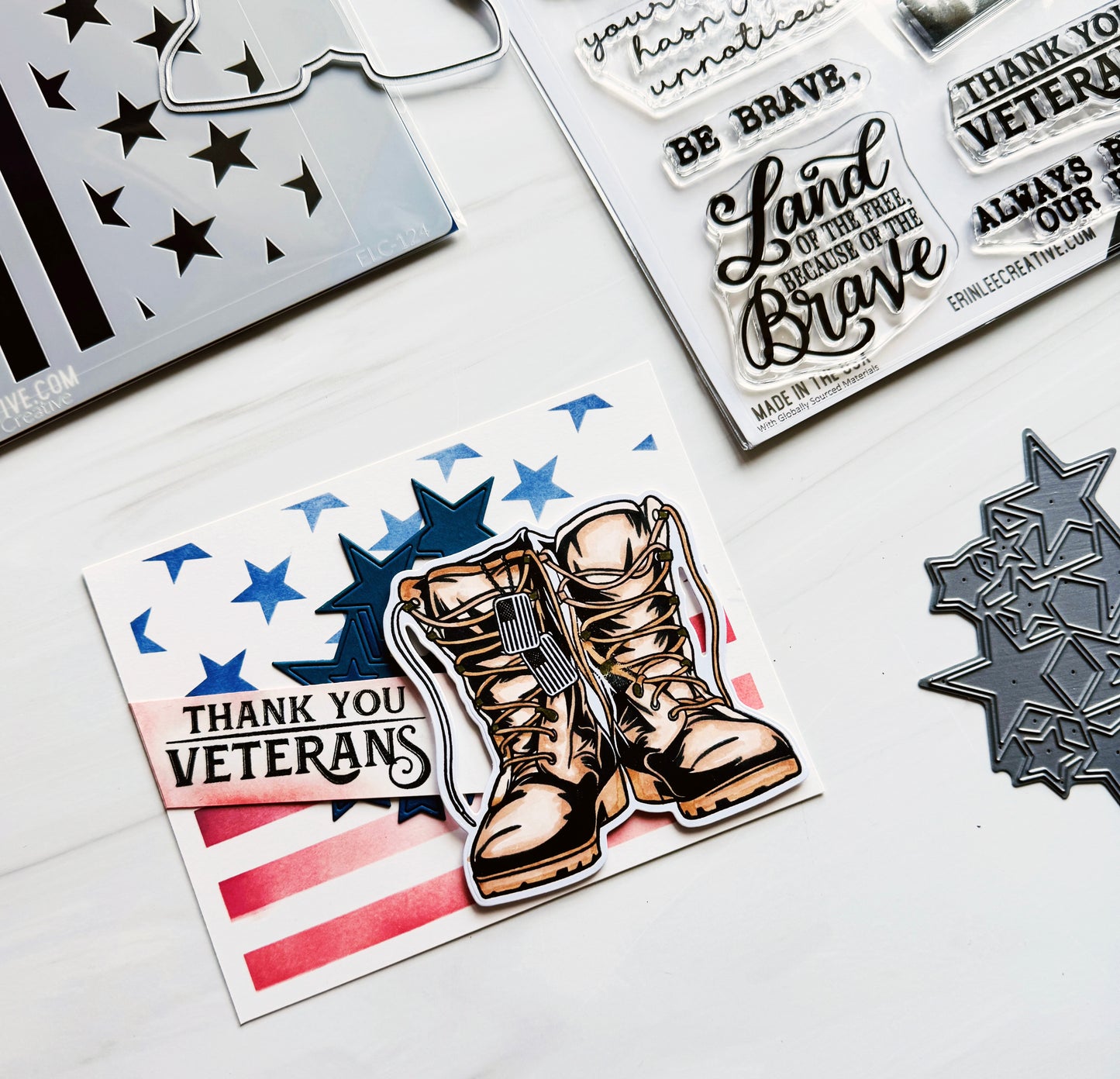 Honor & Sacrifice Stamp Set & Coordinating Die