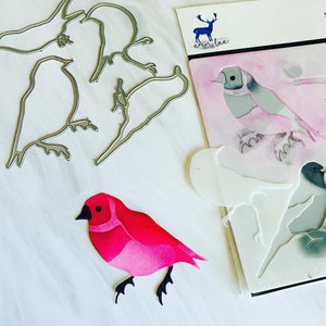 Bird Layering Stencil & Die Set