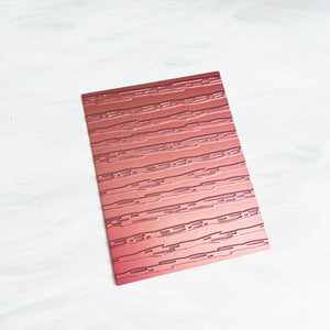 Sketchy Stripes Foil Plate