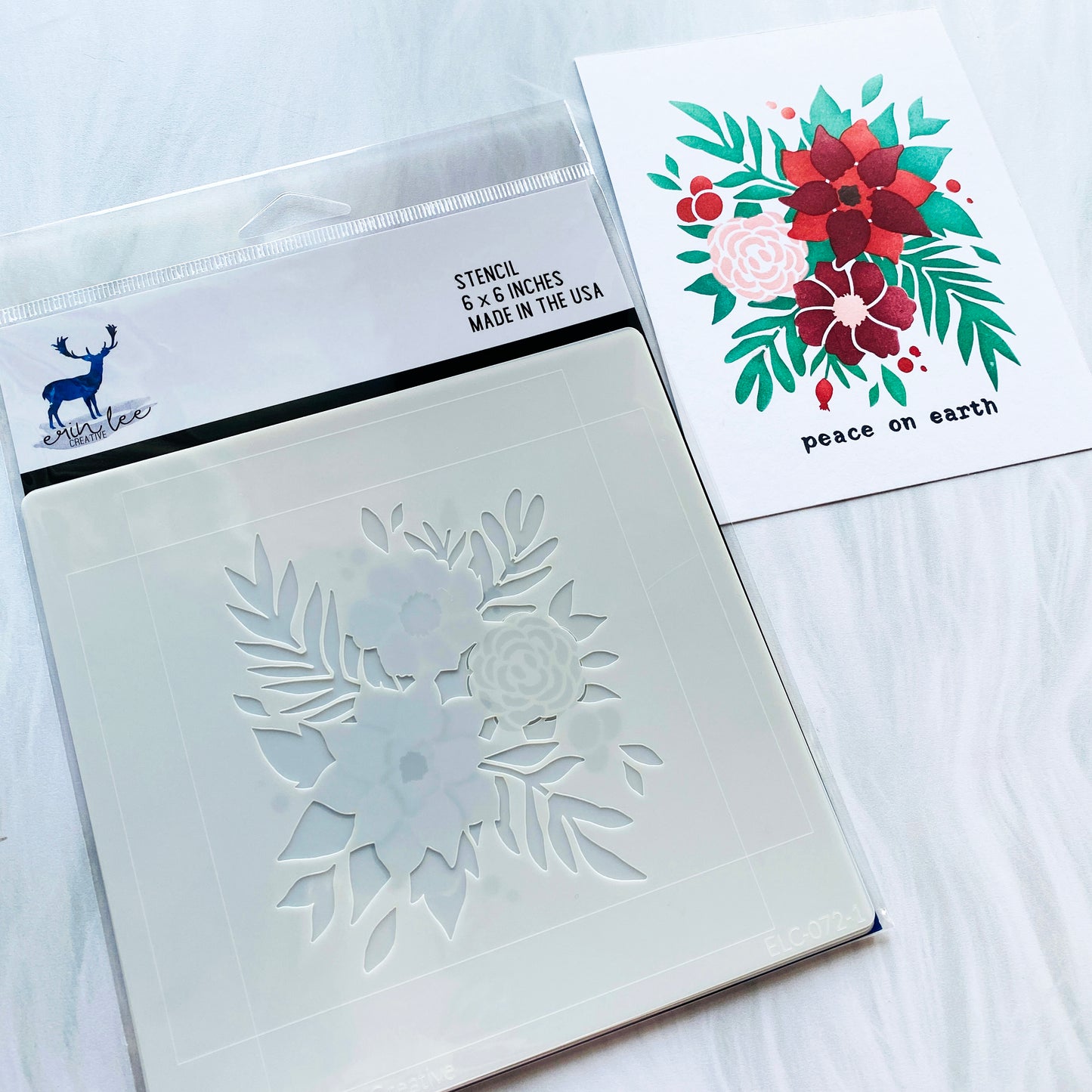 Winter Bouquet Layering Stencil Set