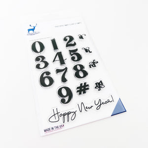 Numbers New Year Stamp Set