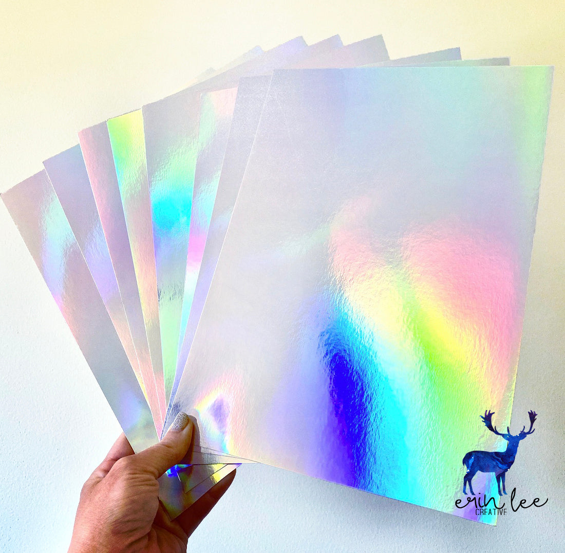 2 Pack ETC Papers Holographic Film Cardstock 6X6 12/Pkg-Assortment 2  HOLO6PK2 - GettyCrafts