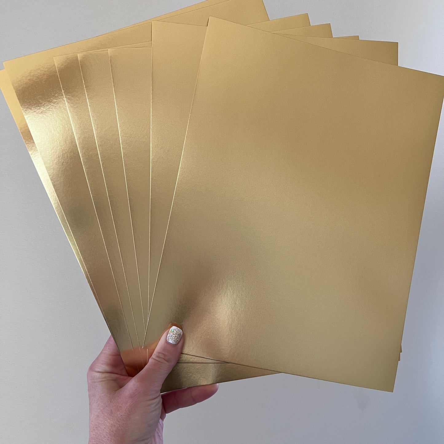 Gold Cardstock (Set of 8 sheets)