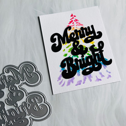 Merry & Bright Layering Word Die